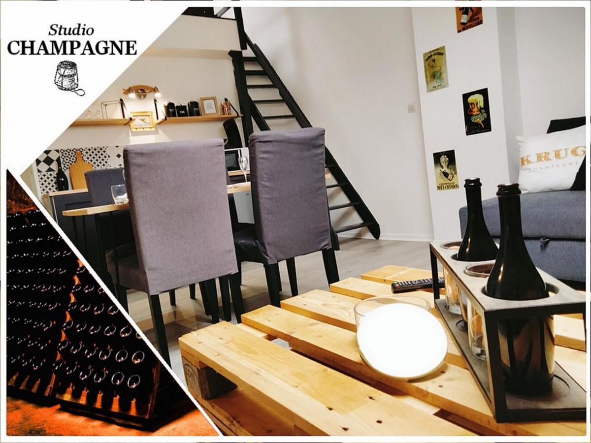 Studio Champagne Lägenhet Reims Exteriör bild